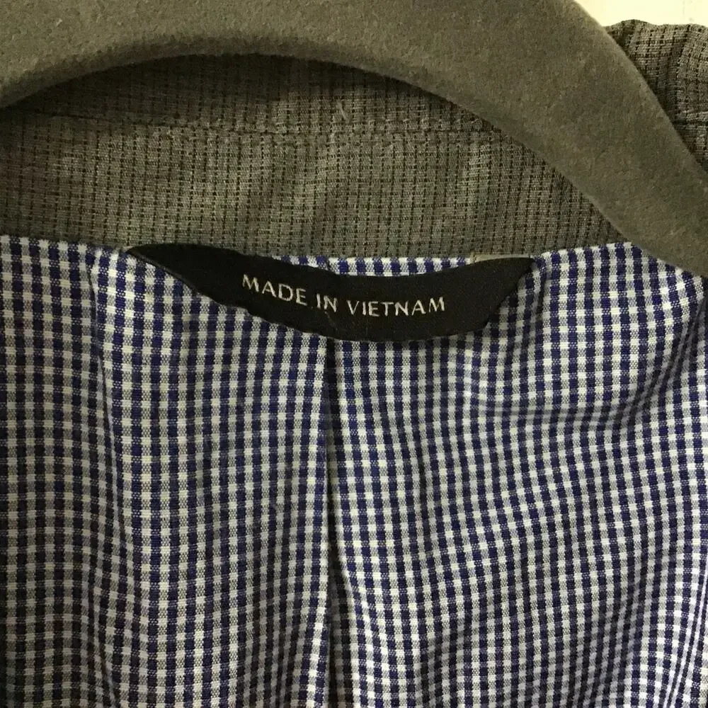 Banana Republic 40R Gray Blue Tailored Fit 2-Button Sports Coat